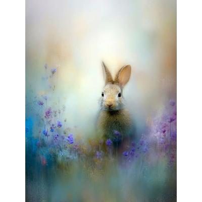 CALVENDO Puzzle Der Hase zwischen Wildblumen - ein Flimmern zwischen Wind und Zeit | 1000 Teile Lege-Größe 64x48cm Foto-Puzzle für glückliche Stunden,
