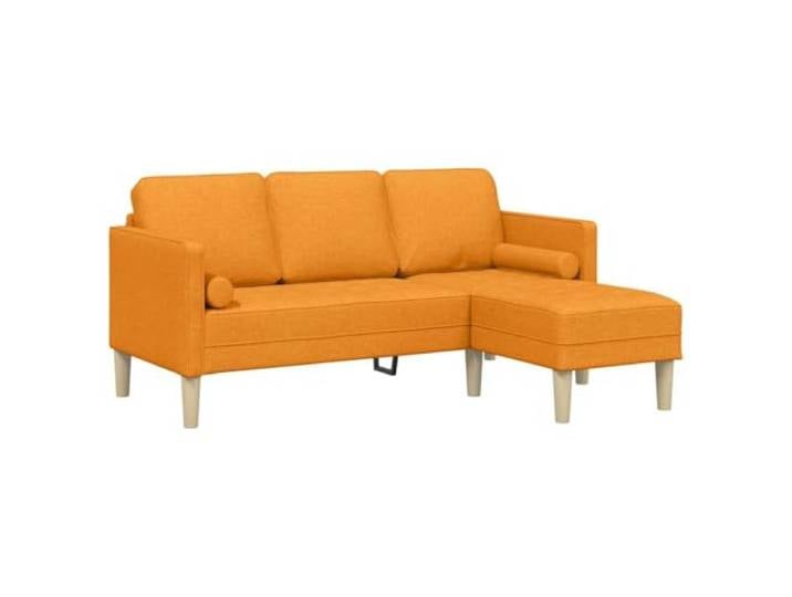 Makastle Sofa Couch mit Kissen Dunkelgelb Polyester