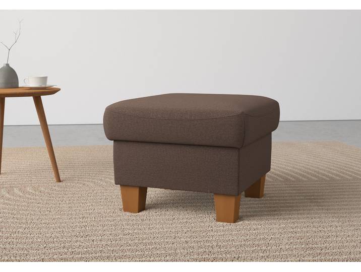 Stauraumhocker, Polyester, Braun (Espresso), 58×48 cm, Easy Care, Klassisch, Home Affaire