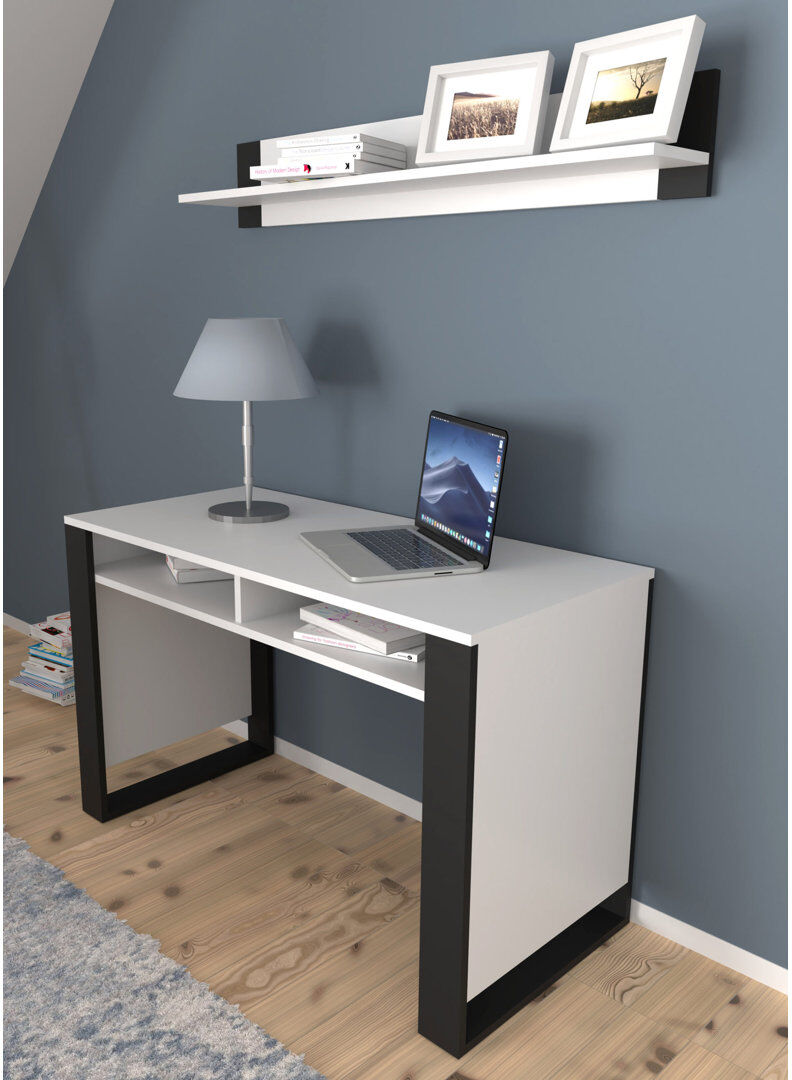 17 Stories Nouran Writing Desk White/Black