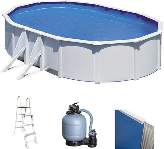 Gre Fidji Ovale 610x375x120cm - Piscine hors-sol en acier