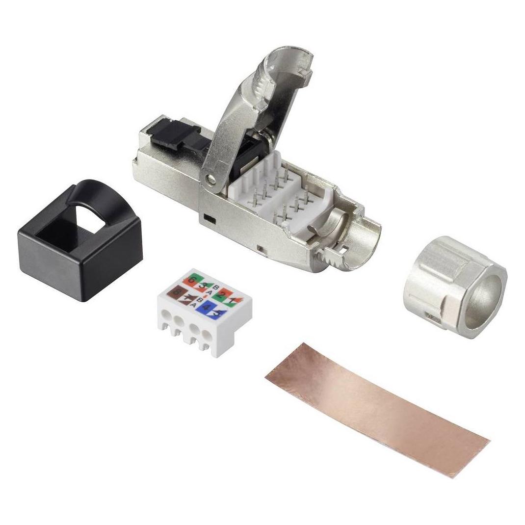 Renkforce CAT 8.1 Feldkonfektionsstecker. Besonderheit: Feldkonfektion (werkzeuglos). (CAT8.1) (RF-4495306)