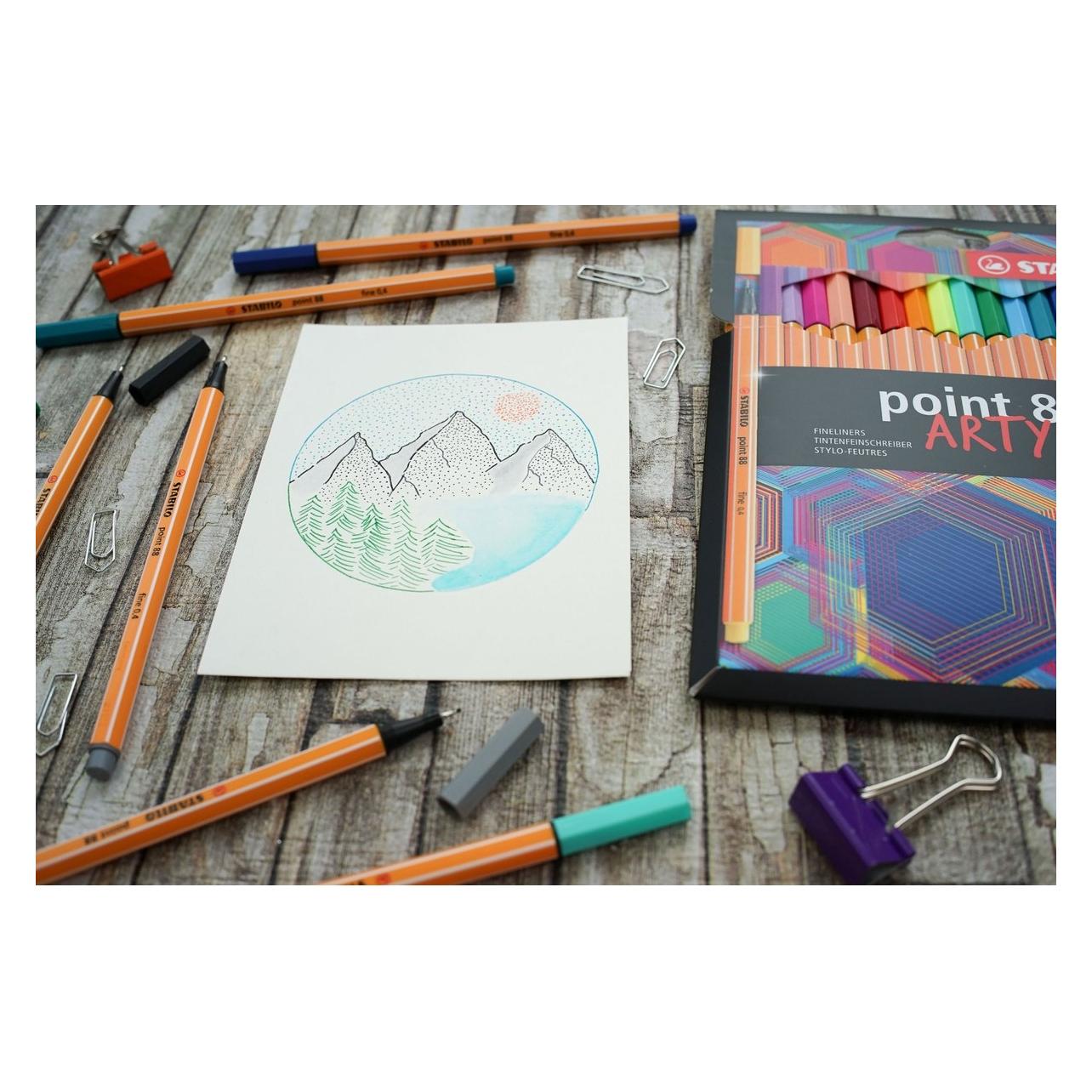 Stabilo Point 88 24er Etui Arty (24x) (8824/1-20)