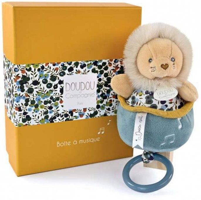BOH'AIME - Peluche musicale Lion - Doudou et Compagnie
