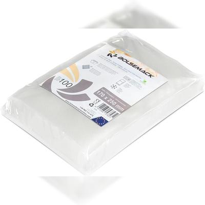 BOLSEMACK Vakuumierbeutel 17x25cm - Vakuumbeutel 100 Stück für alle Vakuumierer & Lebensmittel Vakuumiergerät - Vacuum bags reißfest - BPA-frei
