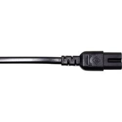 Manhattan Strom Anschlusskabel [1x Euro-Stecker - 1x Kleingeräte-Stecker C8] 1.80 m Schwarz 339100
