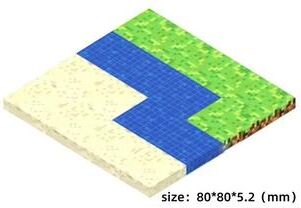 Uplift Treasures Magnetic Building Block Puzzle Toy Set baseplate003b