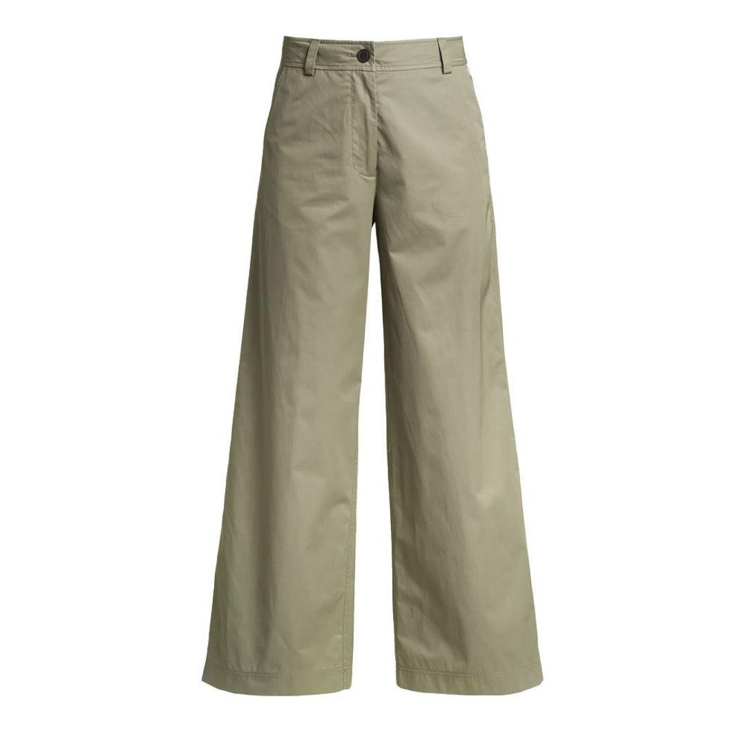 Parajumpers Amazonas saliegroene wijd uitlopende broek