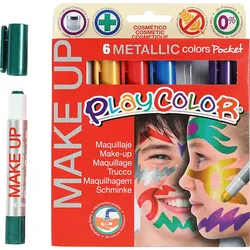 Kinderschminke - Schminkstifte Metallic, 6 Stk