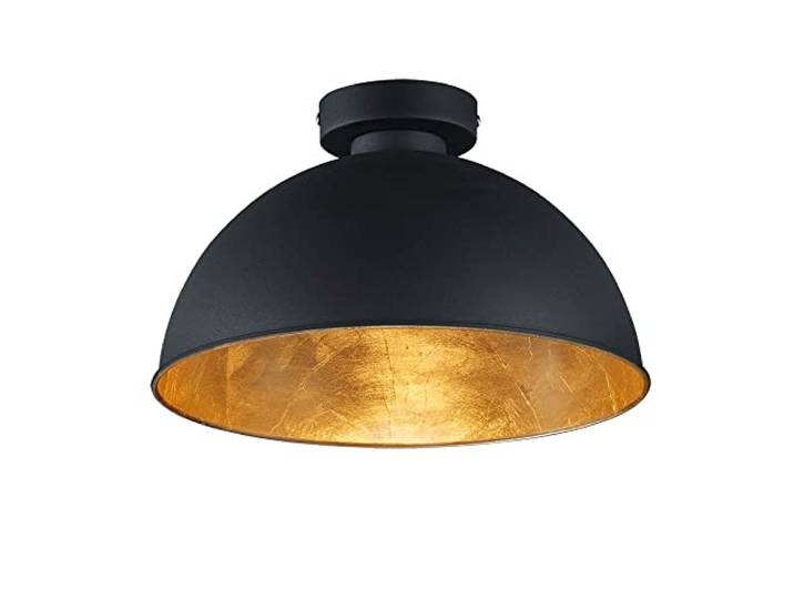 Reality R60121002 Plafonnier Métal 60 W E27 Noir