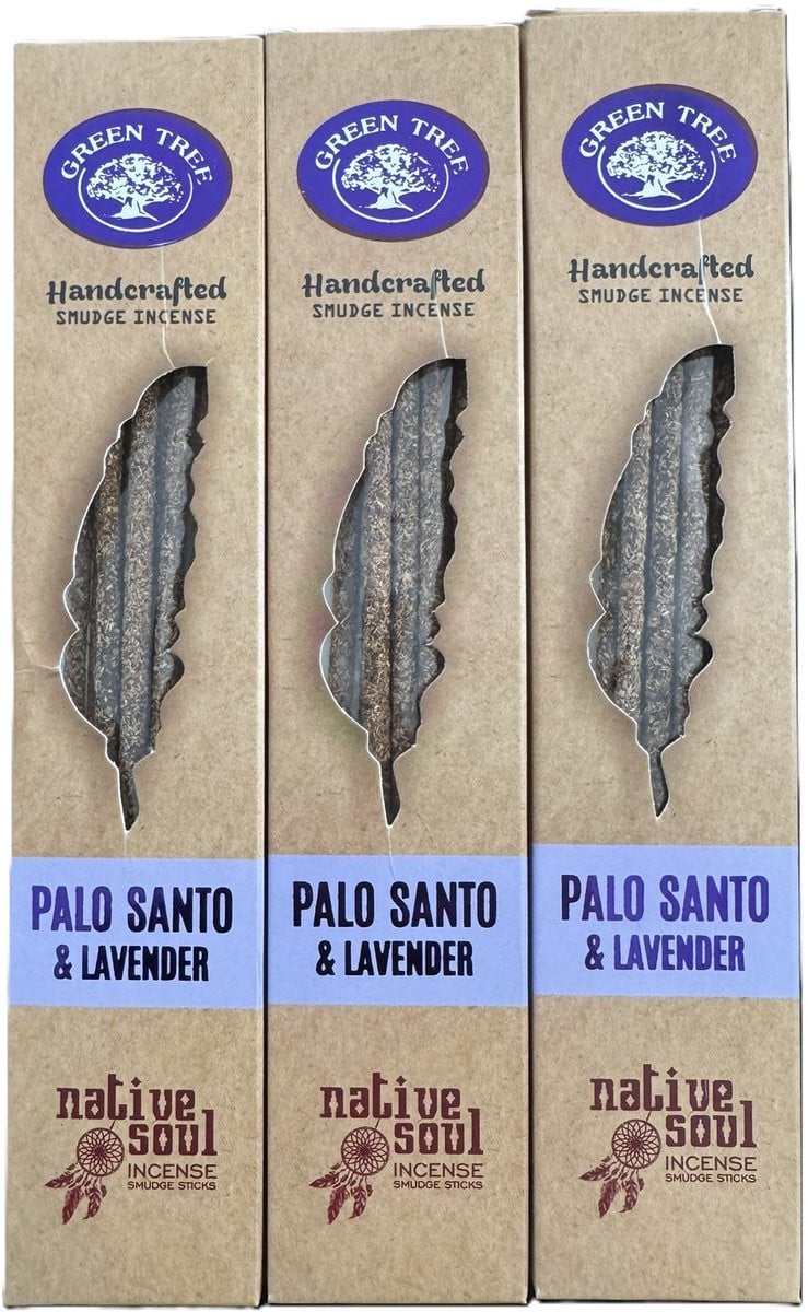Green Tree Native Soul Palo Santo Lavendel Wierookstokjes - 3 stuks
