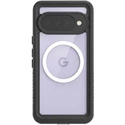Redpepper MagSafe-Hülle für Google Pixel 11 Wasserdicht IP68 Stossfest 2m mit Trageband (Google Pixel 11), Smartphone Hülle, Schwarz, Transparent
