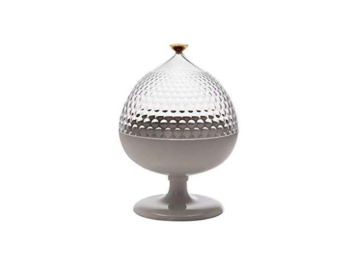 Kartell Pumo\, Conteneur/centre de table\, Transparent et blanc Kartell Pumo Bianco/Trasparente 1551/BT – Contenitore MultifunzionaleIl Kartell Pumo Bianco/Trasparente 1551/BT reinterpret