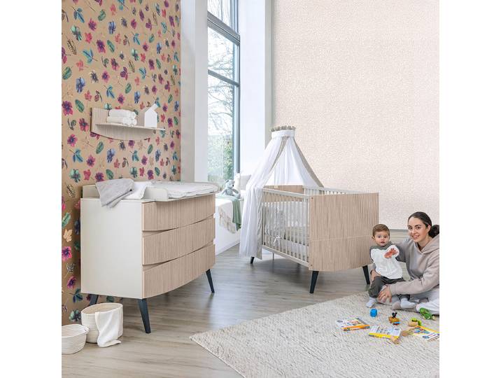 Ensemble de chambre bébé - 2 élém. 70 x 140cm Beige