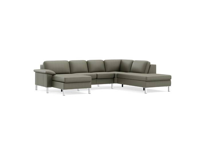 Ecksofa Classica-8011, Johann Jakob, kat. j, mercury oliv, Leder