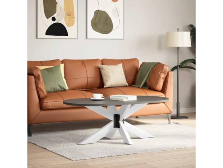 KTHLBRH Stahl Couchtischbein Spinnenform Weiß 98x58x42-43 cm Pulverbeschichtet, verstellbare Nivellierfüße, vorgebohrte Löcher, für Couchtisch