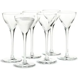 Holmegaard Cabernet Shot glass - 4,5 cl - Box of 6, Cocktailgläser, Transparent