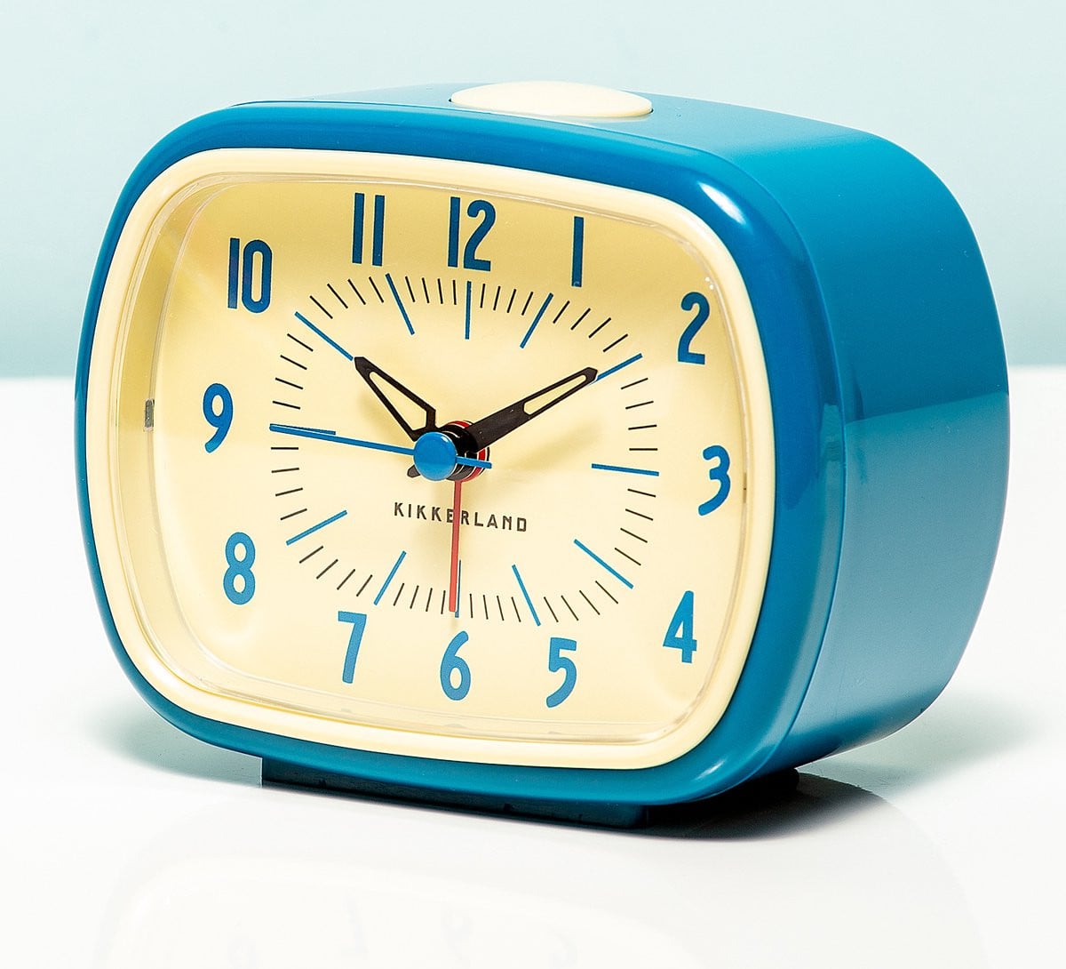 Kikkerland Retro Wekker - Vintage Alarmklok - Blauw