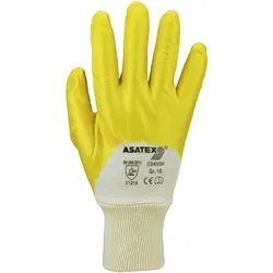 ASATEX Nitril-Arbeitshandschuhe 03400P Gelb 10