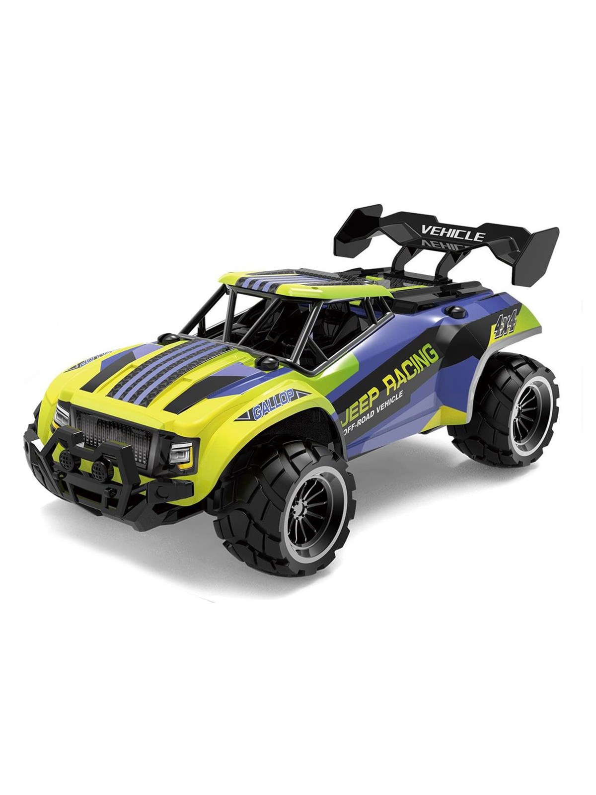 TEC-TOY Speed Racing Dirt Stars - Jeep Racing - R/C 1:20 2.4G 3.7V Li-ion - Blue/yellow