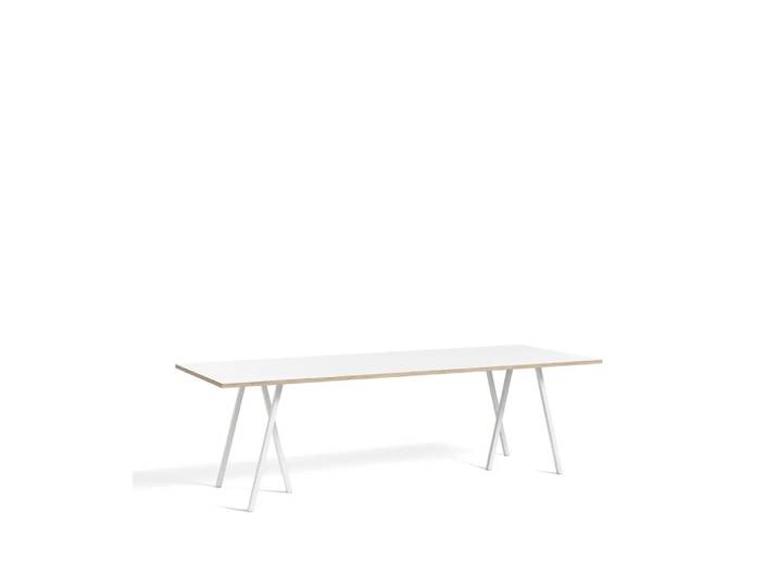 HAY Loop Stand Esstisch White laminate-white, 250 cm