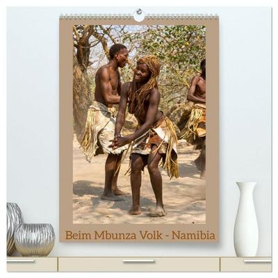 Beim Mbunza Volk - Namibia (hochwertiger Premium Wandkalender 2027 DIN A2 hoch), Kunstdruck in Hochglanz
