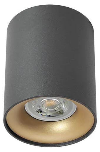 KOA PL 35W GU10 plafondspot Zwart/Goud