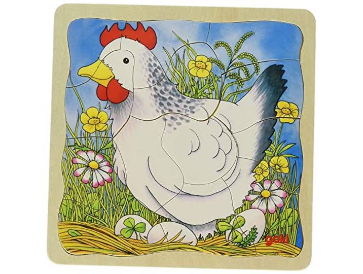 Schichtenpuzzle Das Huhn