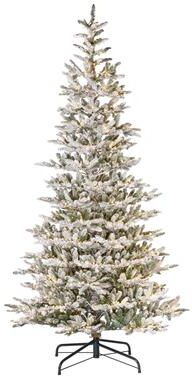 Sterling Natural Cut Lightly Flocked Chateau Spruce 9ft with Power Pole