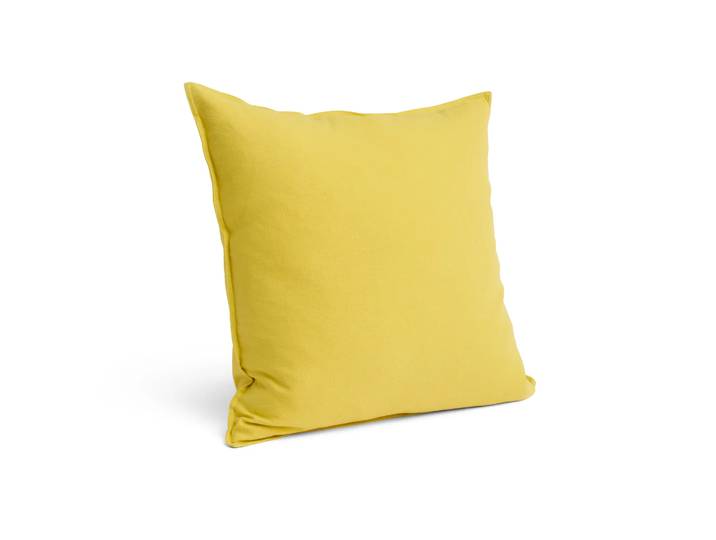 HAY Coussin Linen 60x60 cm Lemon yellow