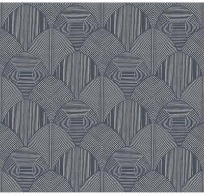 A-Street Prints Meyberg Blue Geometric Wallpaper