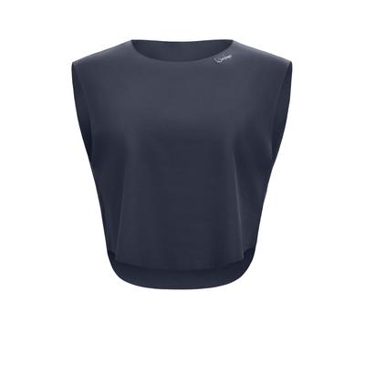 Crop-Top WINSHAPE "AET115LS", Damen, Gr. XS, anthrazit, 85% Polyester, 15% Elasthan, Rückenausschnitt, Tops, Functional Soft and Light