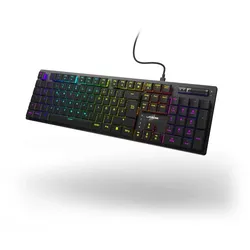 HAMA uRage Exodus 910, schwarz, LEDs RGB, KRGD Low Profile RED, USB, DE
