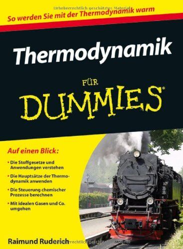 Raimund Ruderich - Thermodynamik für Dummies (Fur Dummies) - Preis vom 09.10.2026 07:28:09 h