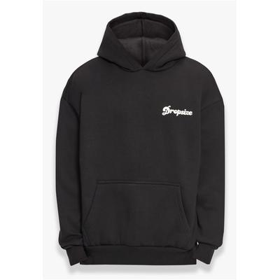Kapuzenpullover DROPSIZE "Dropsize Herren Dropsize Heavy Oversize Pray Love Hustle Hoodie", Herren, Gr. XS, schwarz, 70% Baumwolle, 30% Polyester, mehrfarbig, oversize, ohne Ausschnitt, Pullover Kapuzenpullover