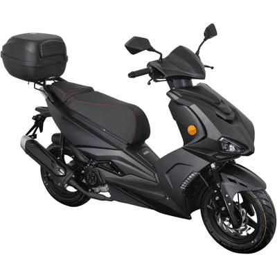 Motorroller GT UNION "Striker 45", schwarz (schwarz, schwarz), Motorroller, 45 km/h, Luftgekühlter Motor, B:71cm H:115cm L:181cm