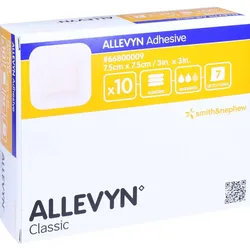 Allevyn Adhesive 7.5x7.5cm Haftende Wundaufl. 10 ST