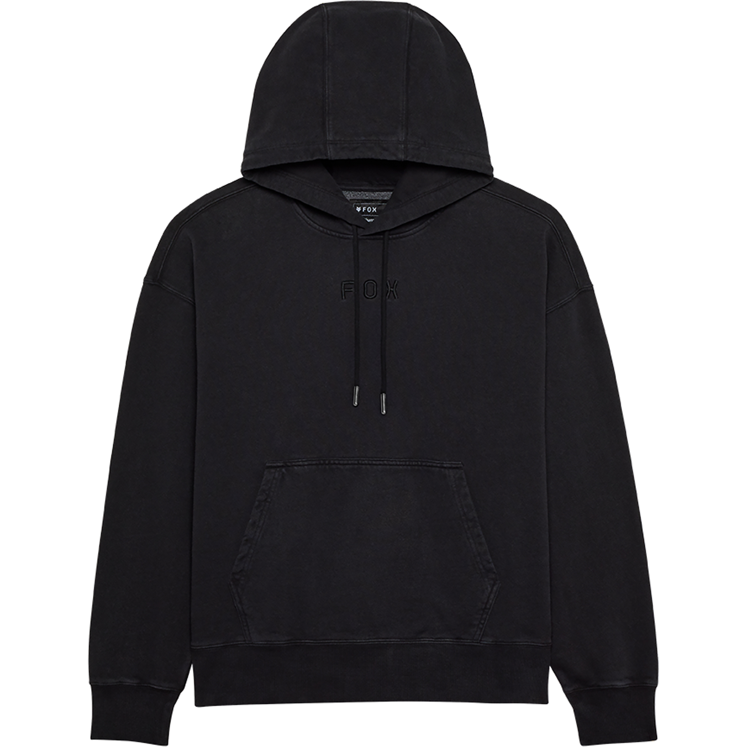 Fox Wordmark Oversized Fleece Herren Hoodies schwarz Größe M Lifestyle Hautfreundlich