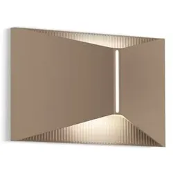 Helestra LED-Aussenwandleuchte Vid Aluminium Coffee