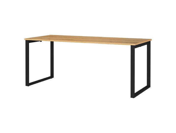 Schreibtisch Tivolo 180cm Braun/Eiche Navarra Dekor Kufen