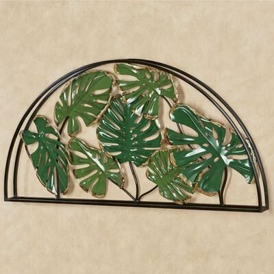 Touch of Class Tropic Monstera Arched Wall Art Green , Green