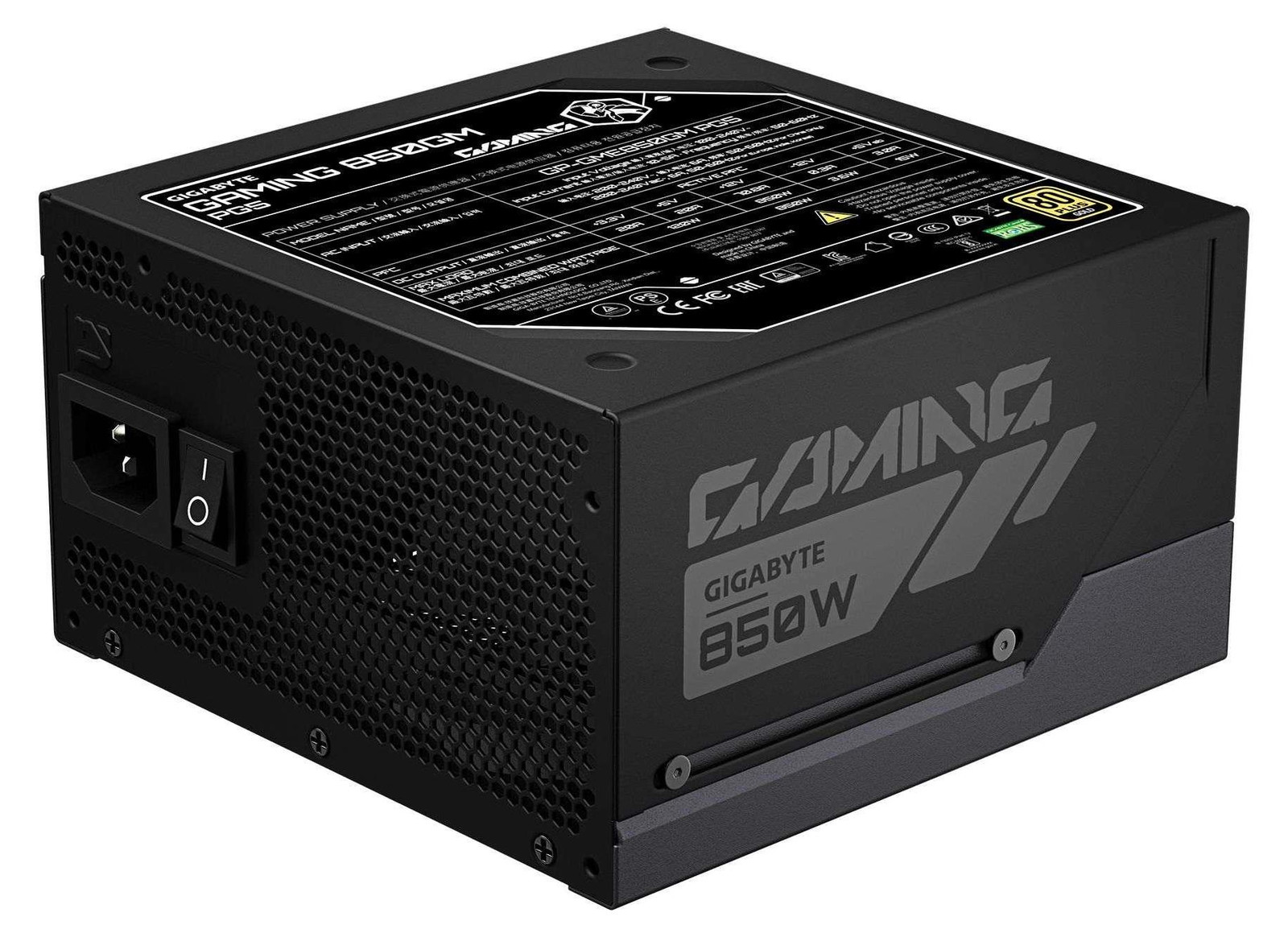 Gigabyte Gaming 850GM PG5 Voeding, 850 W, Actief