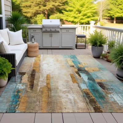 Addison Rugs Machine Washable Indoor/Outdoor Abstract Flair Chantille Rug