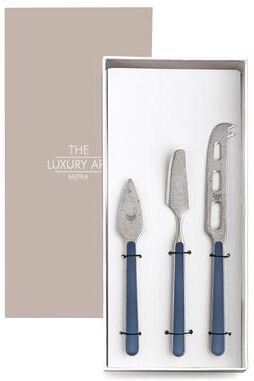 Mepra Fantasia Pewter Cheese Knives - 3 Pieces