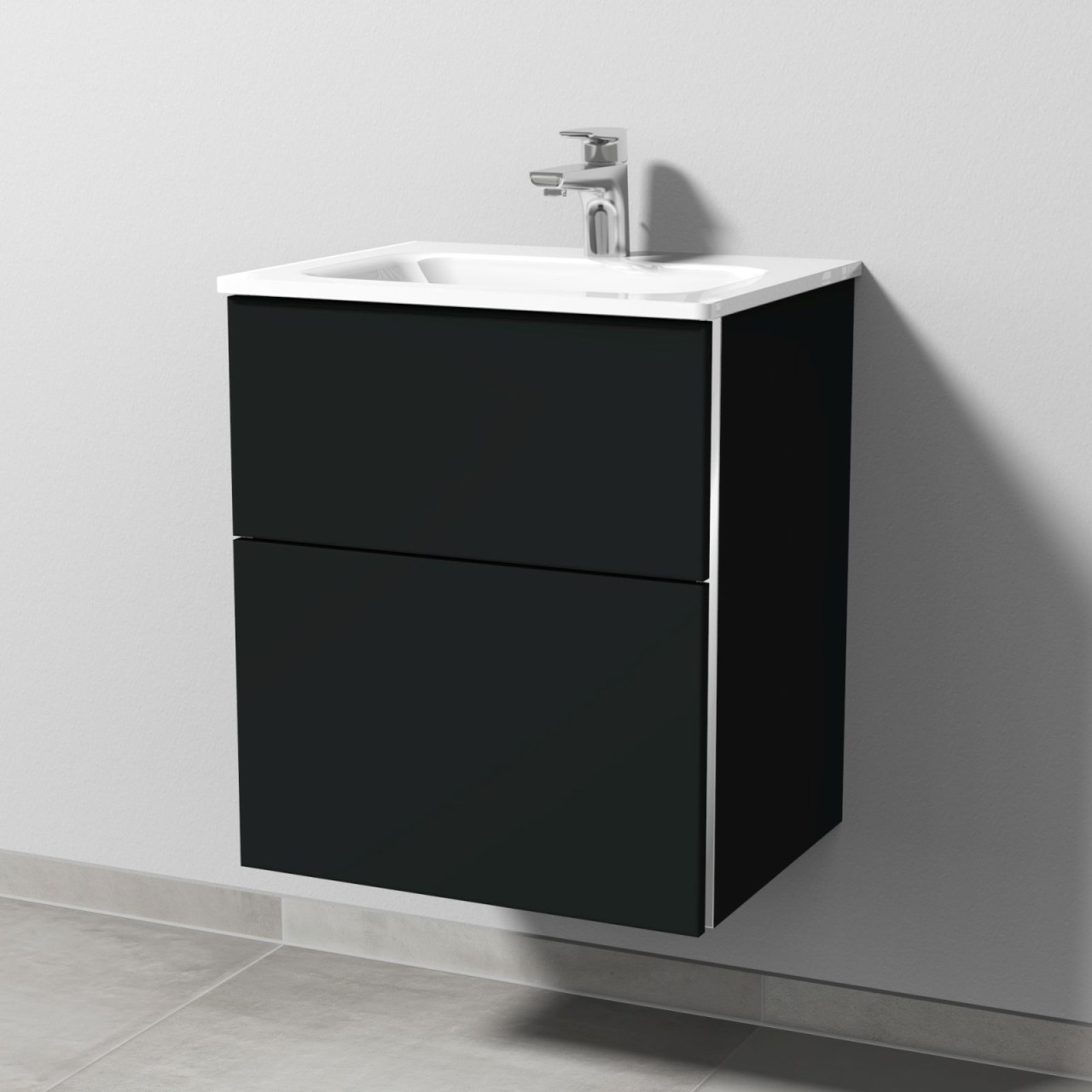 Sanipa 3way Glas-Set Glas-Waschtisch und Unterbau (BP200) 582x500x407 BP2001V