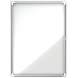 Nobo Schaukasten Innenbereich »Premium Plus« weiß / aluminium Klapptür 9x A4 (B1), 75.2x100x3.7 cm