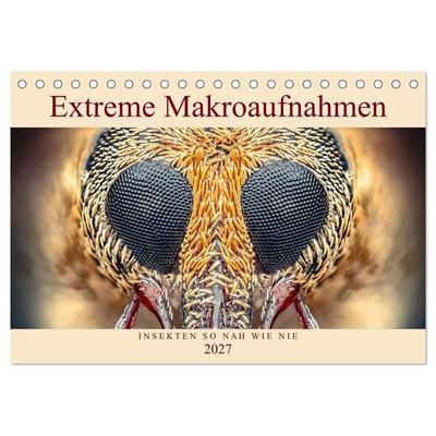 Extreme Makroaufnahmen - Insekten so nah wie nie (Tischkalender 2027 DIN A5 quer), CALVENDO Monatskalender