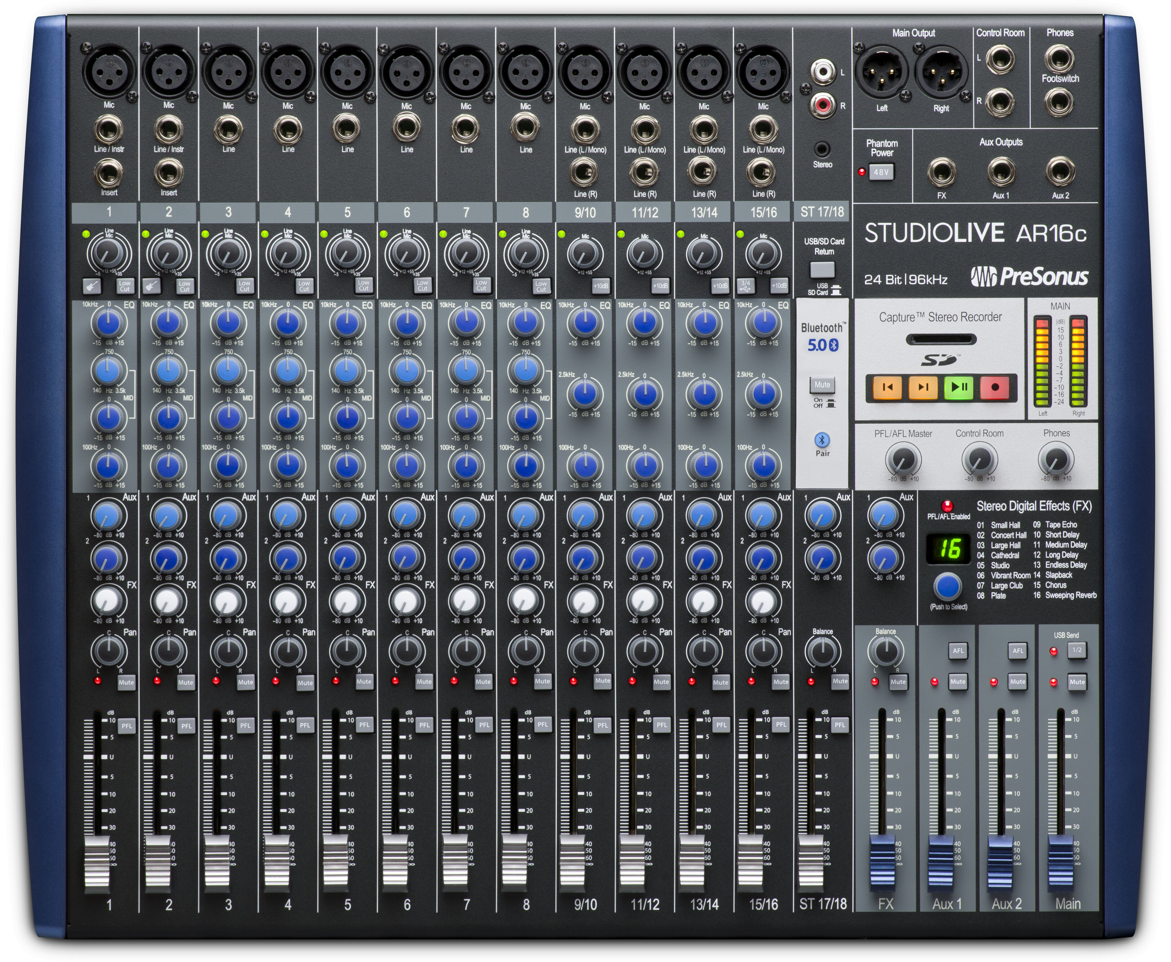 Presonus StudioLive AR16c Mesa de Mistura e Gravador Digital