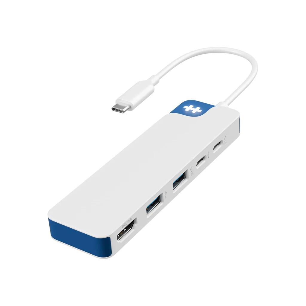 Hyper® HyperDrive Flex 5 Dockingstation USB-C Hub weiß/blau HD4101BUGL