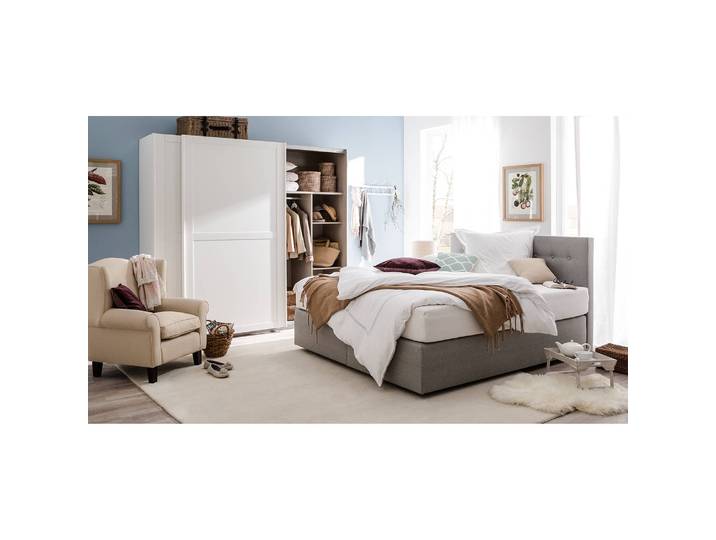 Zubehörpaket Schwebetürenschrank 226cm Beige Comfort Spanplatte, bedruckt & lackiert